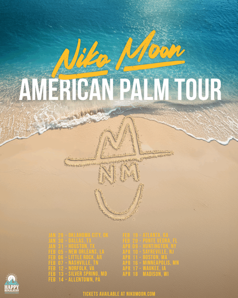Niko Moon 2026 live concert poster